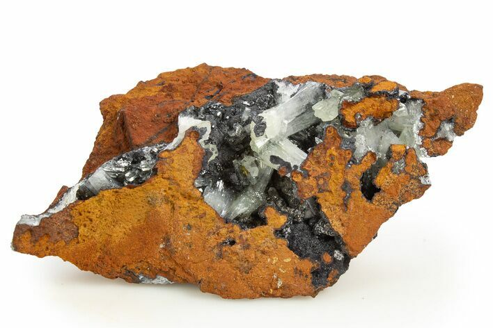 Sparkling Adamite Crystals on Matrix - Ojuela Mine, Mexico #327096